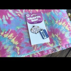 "You Are Enough" & "Hello I'm Trying" Pink/Blue Enamel Charms